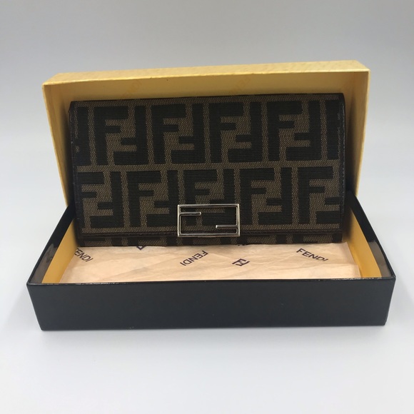 Fendi Handbags - Vintage Fendi Tobacco Long Wallet